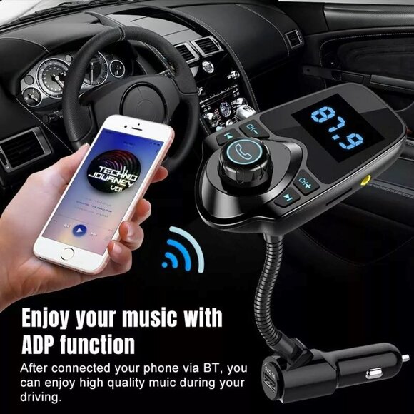 VicTsing T10 Wireless Bluetooth Adapter FM Transmitter for Car - Preowned - Nice - Picture 6 of 10